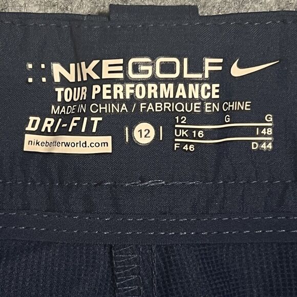Nike Golf Tour Performance Capri Womens 12 Navy Blue Stretch Outdoor Hiking Crop - Picture 3 of 15